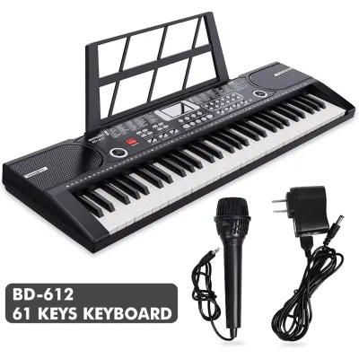 RIXTON 61 Keys Electronic Keyboard Piano Portable Digital Electronic Piano for Beginners