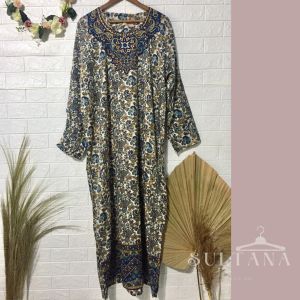 Daster Gamis dress wanita motif Khas India oleh oleh haji dan umroh