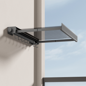 Retractable Clothes Hanging Rack Hanger Indoor Balcony Foldable Stainless Steel Wall Mounted Clothes Laundry Drying Rack