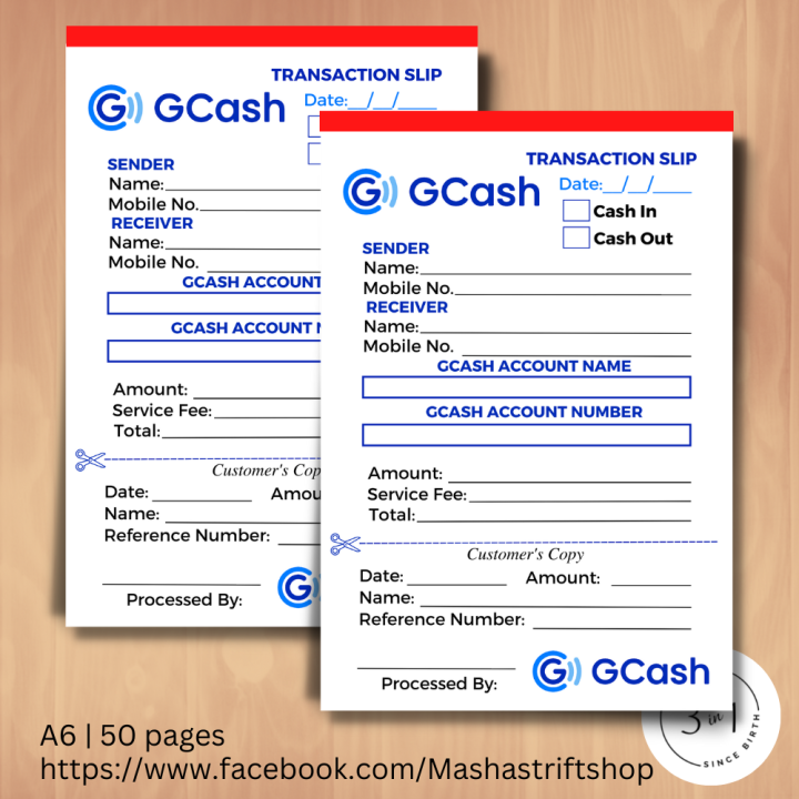 Gcash Transaction Slip A6 | Lazada PH