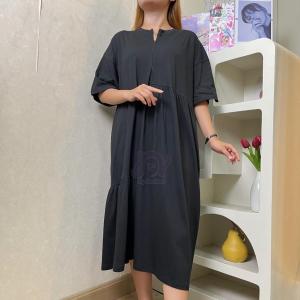 BUSUII SESIL MIDI DRESS KAOS TANGAN PENDEK | GAUN ABG REMAJA FULL COTTON 100%
