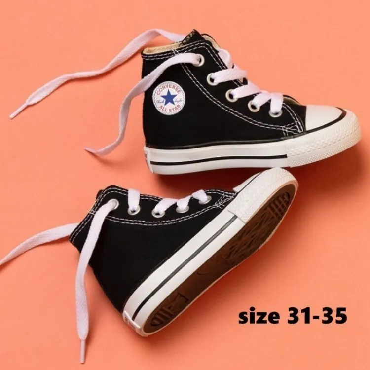 Sepatu Converse All Star Anak Hitam Sepatu Sekolah TK SD SMP