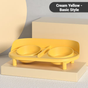 Cat Bowl Ceramic Double Bowl Dog Bowl Cat Food Bowl Cat Food Bowl Drinking Water Feeding Rice Bowl Dog Bowl Anti-TipSupplies