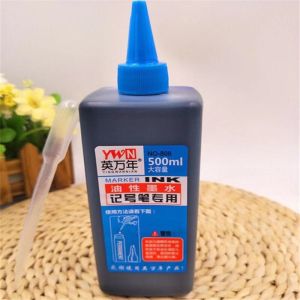 Marker ink refill large bottle 500ML oily red blue black ink big head pen POP small double head hoo