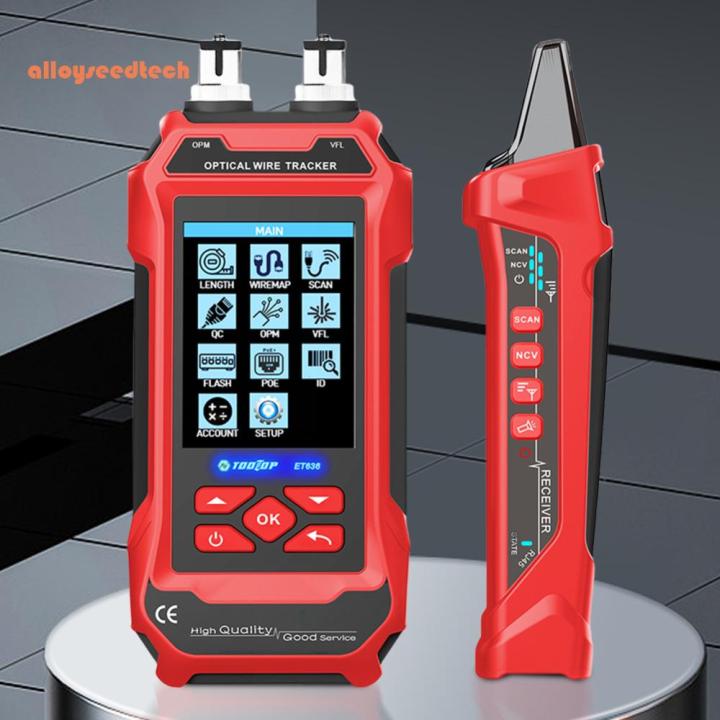 Professional Network Cable Tester with POE Wire Tracer Rechargeable ...