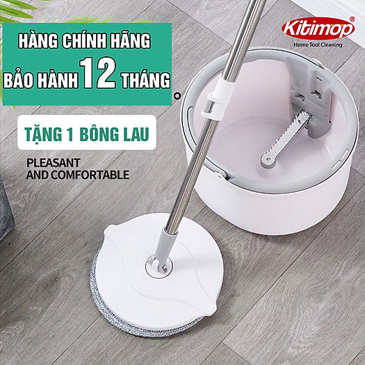 Cây Lau Nhà Thông Minh - Lau Sạch Mọi Ngóc Ngách Trong Nhà - Chổi Lau Nhà Tự Giặt, Tự Vắt, Tự Động Tách Nước Bẩn - Công Nghệ Vắt Ly Tâm - Bảo Hành 12 Tháng - Hoàn Tiền 100% Nếu Không Hài Lòng