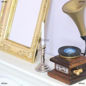 [COD] shiou 1 cặp 1:12 Dollhouse thu nhỏ người giữ nến nến nến mô hình trang trí nội thất đồ chơi nhà búp bê phụ kiện