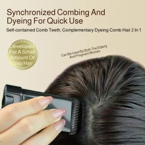 Hair stick Disposable hair dye pen for black hair Hair dye stick Temporary cover for gray hair Hair dye comb for covering hair