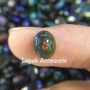 Batu Akik Natural Kalimaya Black Opal Top Jarong Kristal Asli