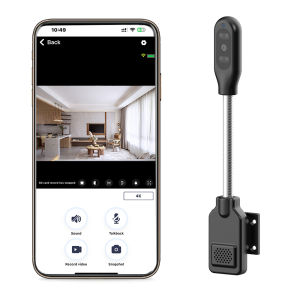 PNZEO Compact Indoor Plug-in Mini Smart Home Security Camera 4K FHD IR Night Vision Motion Detection Pet/Nanny Monitor Cam