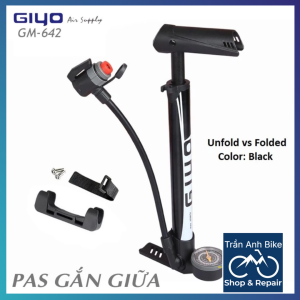 Bơm Mini Xe Đạp GIYO GM-642 Có Đồng Hồ Đo Áp Suất