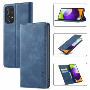 For Samsung Galaxy A52S A52 A72 A32 A22 A12 5G Cover Samsung A52 A72 A32 A22 4G Phone Case Strong Magnetic Leather Wallet Card Slot Flip Cover Casing
