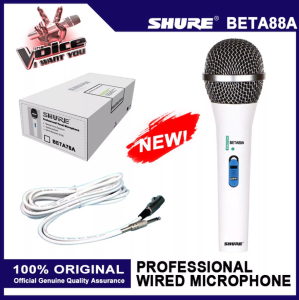 Shure Beta-88A Professional Vocal Dynamic Wired Microphone For Karaoke Singing(SHURE BETA 88A)