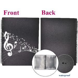 Amazthing A4 Size Music Score Folder 20 Pockets Organizer Folder writing directly 钢琴乐谱文件夹