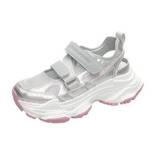 Sports Velcro Platform Sandals Womens Summer New Versatile Dad Shoes Hollow Breathable Hole Shoes