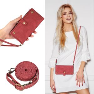 Ví da Lật Trường Hợp Đối Với iPhone 17 Pro Max 16 Pro Max 15 14 Pro iPhone 13 Pro Max 12 Mini iPhone 11 Trường Hợp iPhone XS Max X XR 6 6S 7 8 Cộng Với Trường Hợp dây đeo chéo Dây Đeo Cổ Tay chân đứng khe cắm thẻ Có Thể Điều Chỉnh vỏ bảo vệ vai