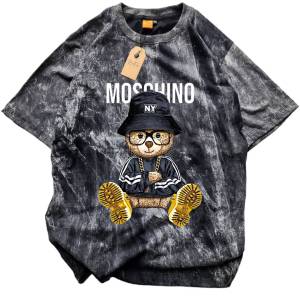 เสื้อยืดคอกลม ขายส่ง ขายปลีก ฟอกวินเทจ น้องหมีเท่ห์สุดตอนนี้ เสื้อคอกลม ฮิตสุดตอนนี้  สไตล์เกาหลี ใส่ได้ทั้งคุณผู้ชาย คุณผู้หญิง  พร้อมส่งทุกวัน