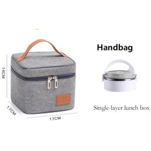 Camping Food Storage Bag Portable Lunch Bag Thermal Insulated Lunch Box Carry Bento Box Bag Refrigerated bag