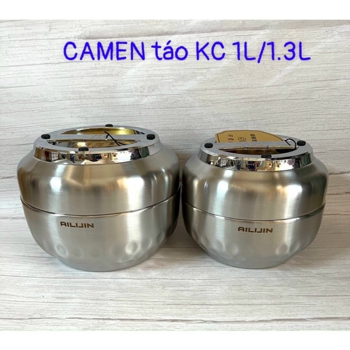 Cà men inox kim cương hình trái táo inox 304 Size 1L -1L3 | Lazada Việt Nam