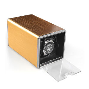 High Grade Small Single Square Auto Rotate Mechanical Watch Winder Case Storage Shake Box