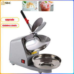 Double Blade Ice Smashing Electric Crusher Machine Ice Crusher Commercial Snowflake Shaved Ice Milk Tea Shop Home High-power Ice Maker Mixer