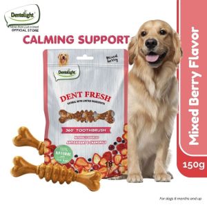 Dentalight Dent Fresh Dental Dog Treats with 6 Healthy Benefits 150g