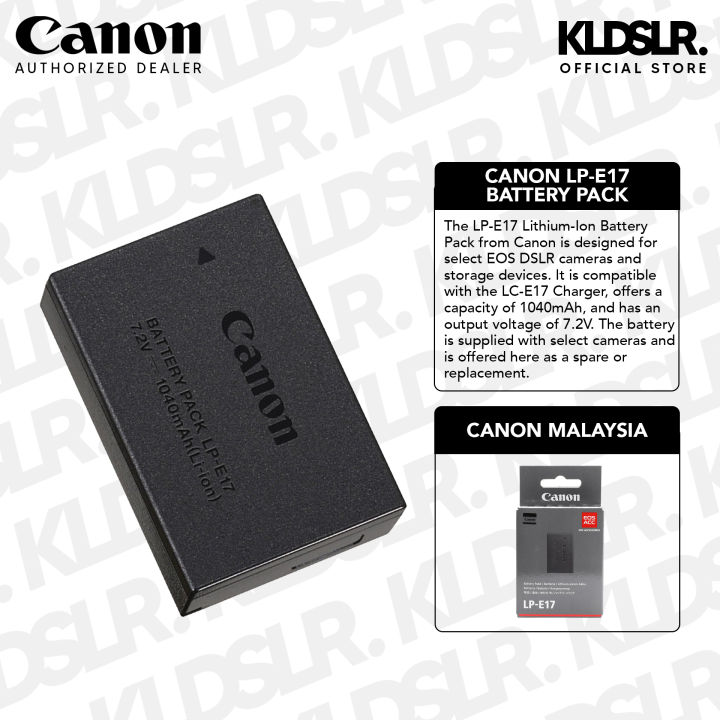 Lp e17 battery deals canon