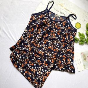 Đồ bộ thun nữ mặc nhà - đồ bộ cho nữ 2 dây dễ thương 40kg đến 45kg vải lụa mềm thích hợp mặc nhà hoặc ngủ - BONU28