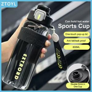 ZTOYL  1200ml Liter Large Capacity Sports Water Bottle Leak Proof Scald Proof Plastic Cup Drinking Outdoor Travel Portable Fitness Jugs