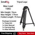 SmallRig Bộ chân máy hạng nặng bằng sợi carbon FreeBlazer với Đầu chất lỏng tấm Manfrotto (Tải tối đa 8kg) Chiều cao 87-191cm cho máy quay phim DSLR không gương lật AD-80 4163 / 5111. 