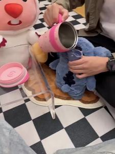 Anime kawaii Turo Lilo stitch plush hot water bottle winter WOMENS home water filling hand warmer Monster Toys holiday gift