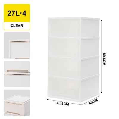 Citylife 4/5 Tier Storage Drawer Cabinet Movable Drawer Cabinet W/O Wheels