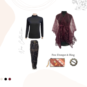 Kebayamu Id - One set 5in1 kebaya brukat kondangan wanita premium modern minimalis terbaru 2024