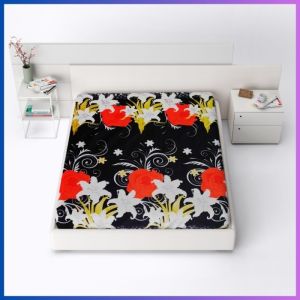 Sarung Busa Kasur Resleting Motif Elegan Tinggi 20cm LP