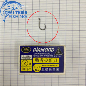 Lưỡi Câu Cá Chinu Carbon Coastline Diamond Hộp 100 Cái
