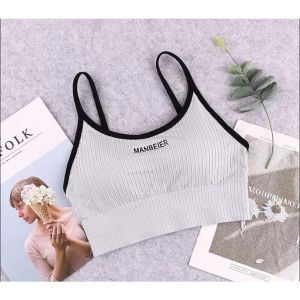 DRBRA544 Sport Bra Wanita Pakaian Dalam Bra Olahraga Gym Bra Tanpa Kawat