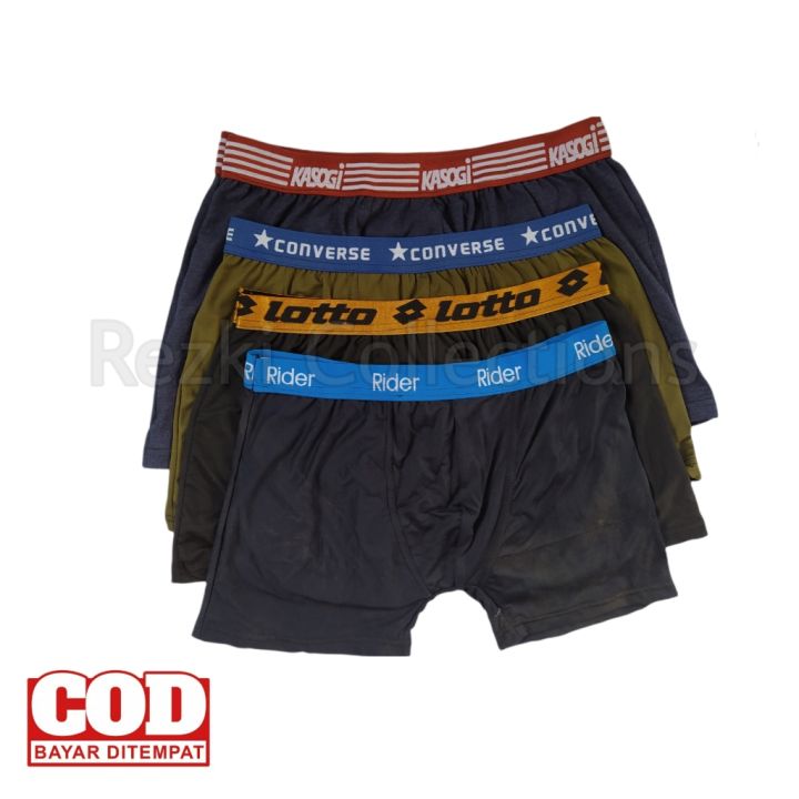 Celana dalam boxer pria dewasa isi pcs berkualitas Lazada