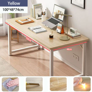Desk Home Desk Computer Desk PC Laptop Desk Storage College Student Study Desk Modern Design Simple Style Metal Leg Study Desk