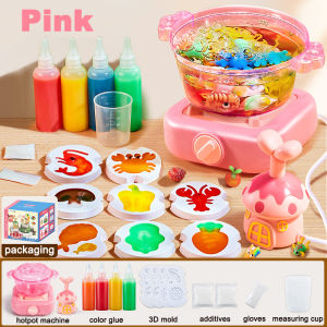 Leiao UT【🔥READY STOCK 🔥】Hot Pot Cooking Toys Kitchen Playset DIY Hot Pot Machine Toys Pretend Bubble Sound Light Educational Toy for Girls