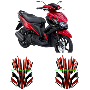STICKER STRIPING LIST BODY MOTOR XEON GT 125 KARBU 2014 2015 STANDAR