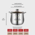 Periuk Sup Keluli Tahan Karat SUS 304/ Tinggi & Dalam /Periuk Sos / Periuk Susu/ Periuk Memasak/ Stainless Steel Soup Pot/ High & Deep /Sauce Pot / Milk Pot/ Cooking Pot. 