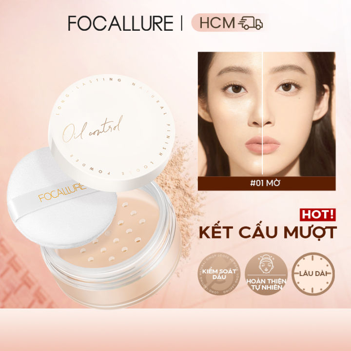 Màu 01 - FOCALLURE Phấn Kiểm Soát Dầu Không Vón Cục Mềm Mại Tự Nhiên ...