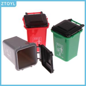 ZTOYL 1:12 Dollhouse MiniTrash Can Model Mini Waste Bin Pen Organizer Home Storage Can