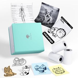 เครื่องปริ้นพกพา Phomemo M02 เครื่องพิมพ์สติ๊กเกอร์ พิมพ์ที่อยู่ รูปภาพ บาร์โค้ด ฉลาก แถมสติกเกอร์