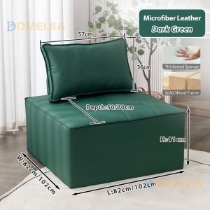 Ready Stock⚡️1 Seater Modular Leather Sofa Bed Katil Single Square Couch Lazy Cortex Sofas Chair Murah L Shape 沙发 XL/XXL