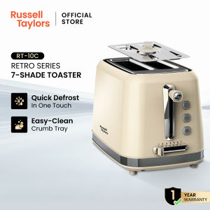 Russell Taylors Retro Toaster RT-10 Cream Color with Lid