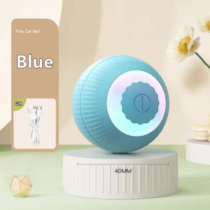 Dog Toy Smart Interactive Tease Dogs Toys Ball with Tail Type-C charge Bite-Resistant Avoid Obstacles After Collision Pet Toy