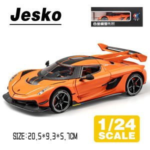 LEO 1:24 Koenigsegg Jesko Supercar Metal Diecast Alloy Toy Car Model Trucks For Kids Toys Vehicles Hobbies Collectio