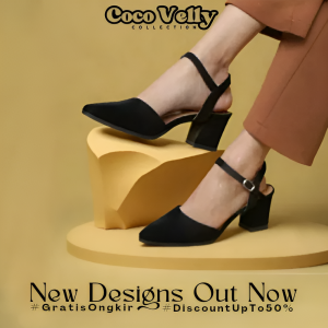 COCO VELLY ELVINA SANDAL WANITA HEELS HAK 5 CM SEPATU ACARA KONDANGAN