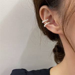 MillionGrid Ngọc Trai Tai Cuff Clip Bông Tai Không-Xỏ Xương C-Hình Vòng Tai Mà Không Cần Đâm Tối Giản Bông Tai Cho Phụ Nữ Đồ Trang Sức Thời Trang